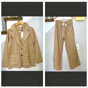 🆕 MODODOC • Striped Outfit - Khaki